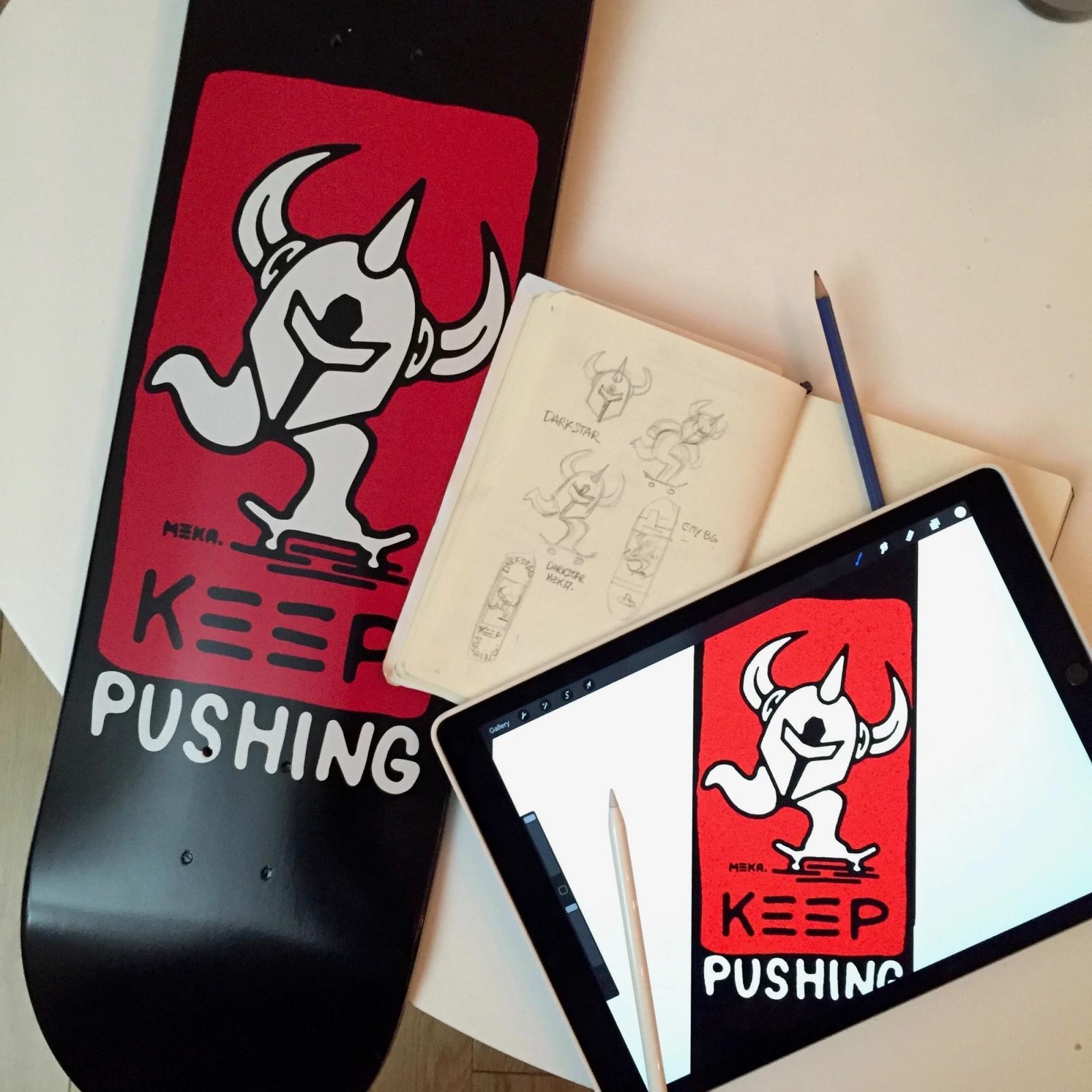 Darkstar — Deck design designed by Keep Pushing Studio, Montreal