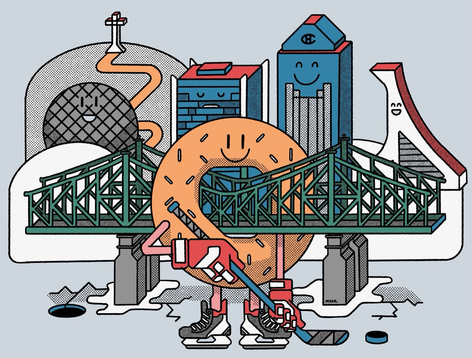 Illustration — Editorial designed by Keep Pushing Studio, Montreal