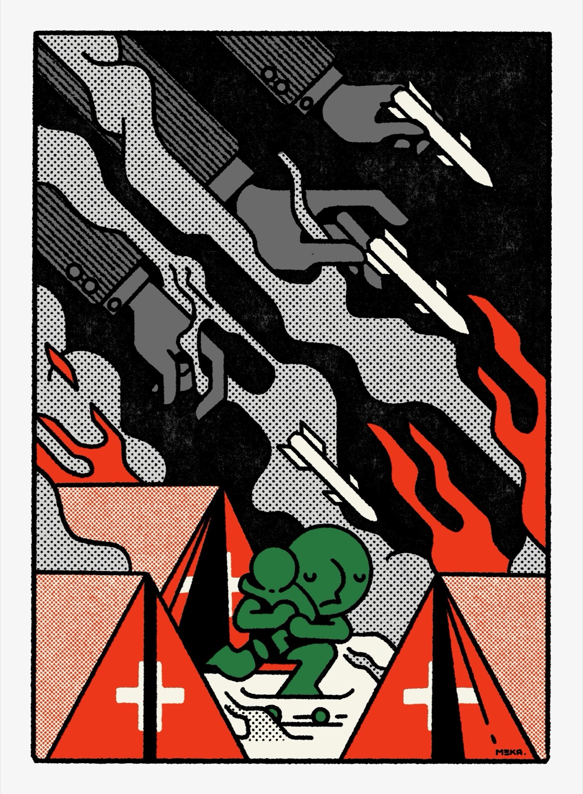Illustration — Editorial designed by Keep Pushing Studio, Montreal