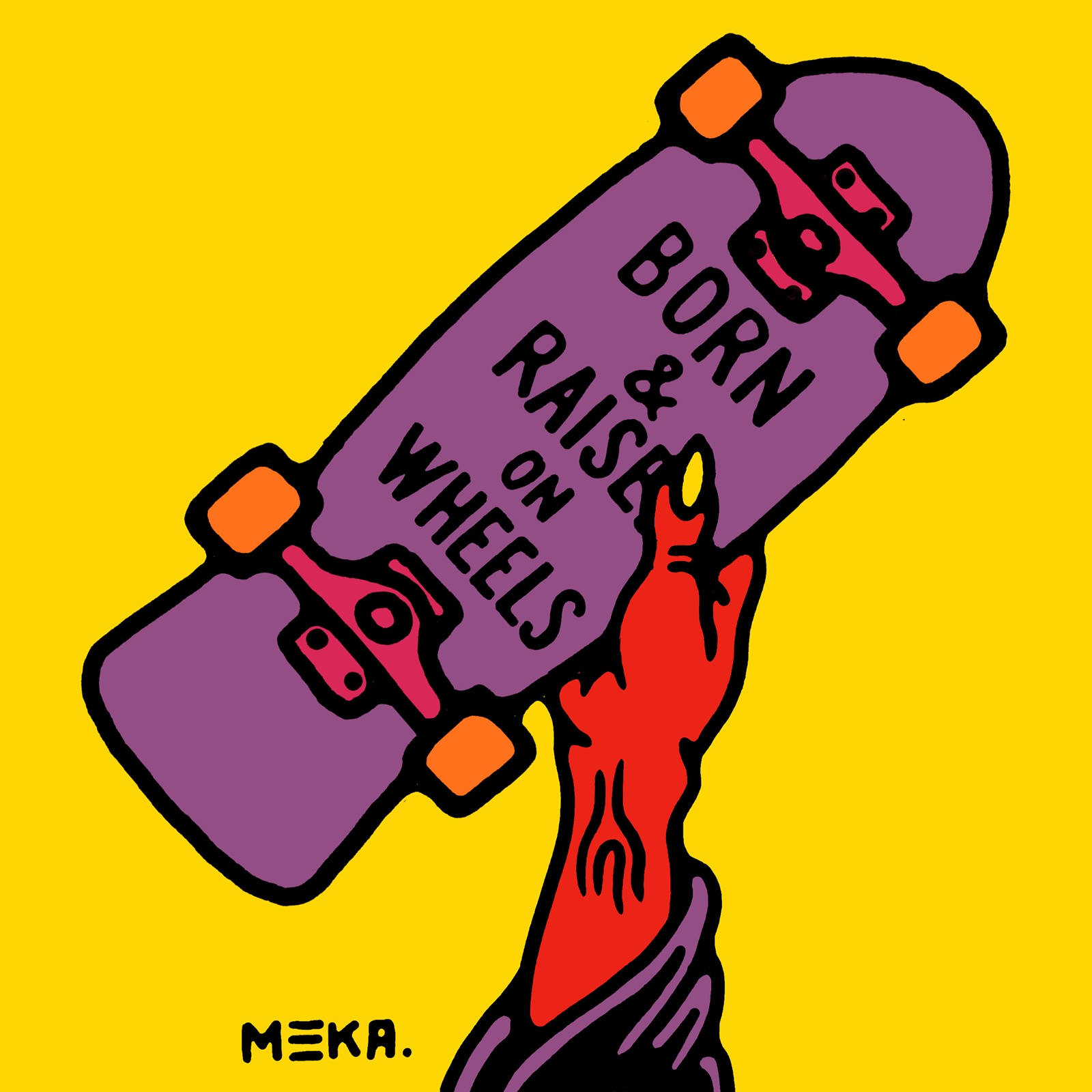 Born and raised — Illustration designed by Keep Pushing Studio, Montreal