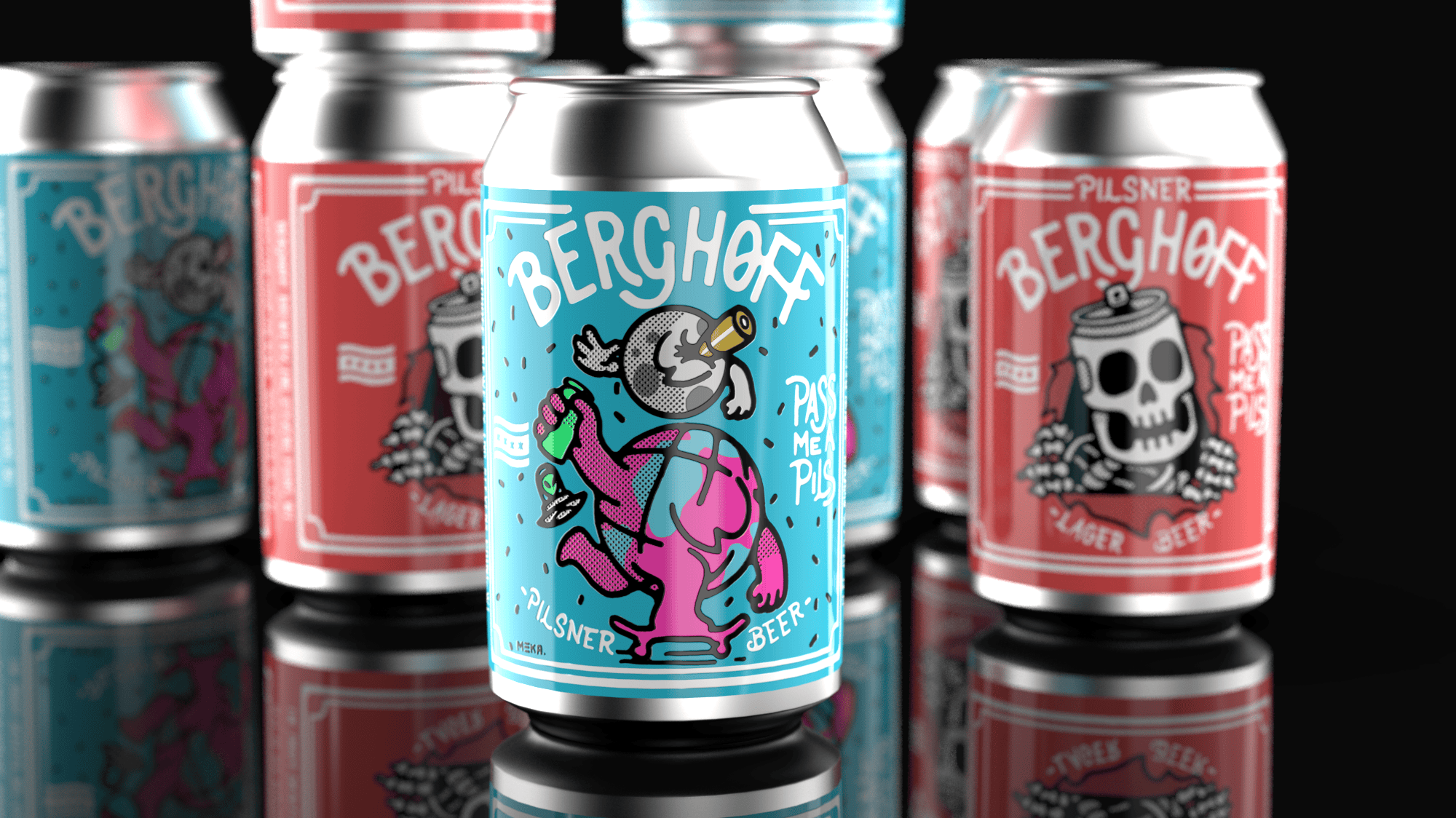MEKA — Beer label designed by Keep Pushing Studio, Montreal