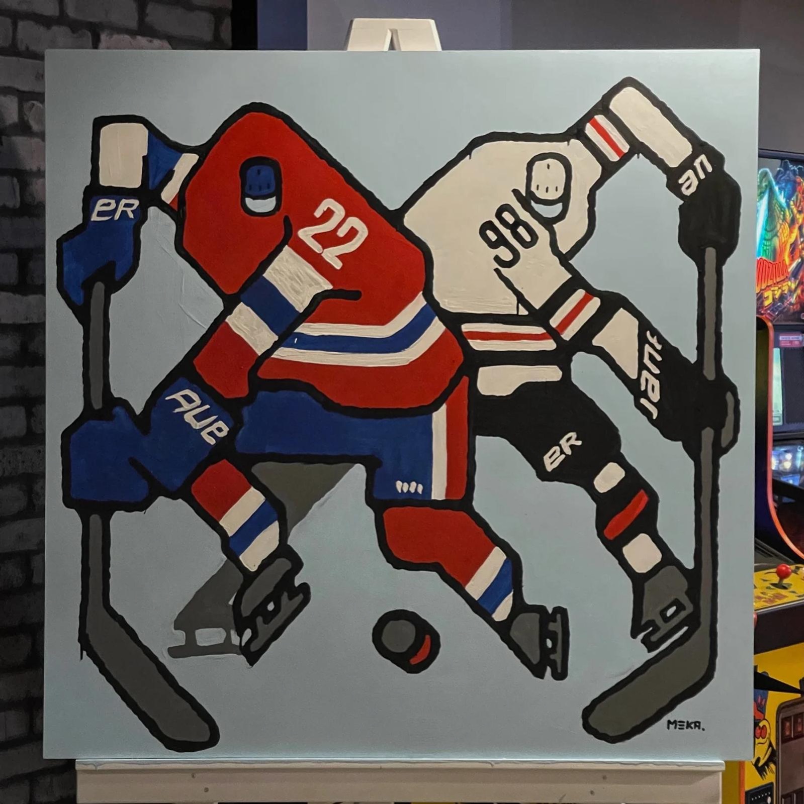 Canadiens — Live painting designed by Keep Pushing Studio, Montreal