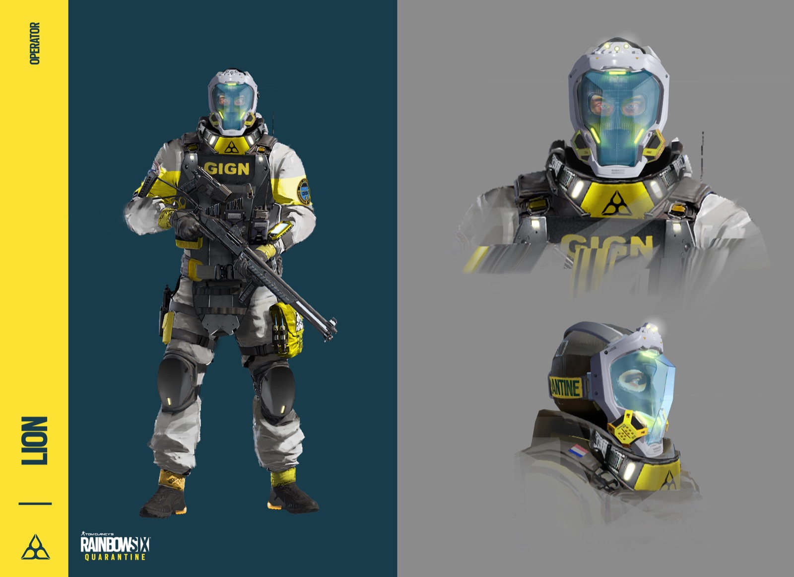 Lyon mask — Concept art designed by Keep Pushing Studio, Montreal
