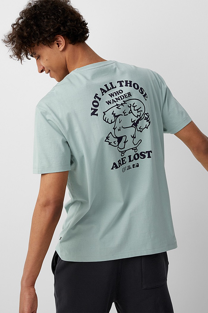 Not all those who wander are lost tee worn from the back