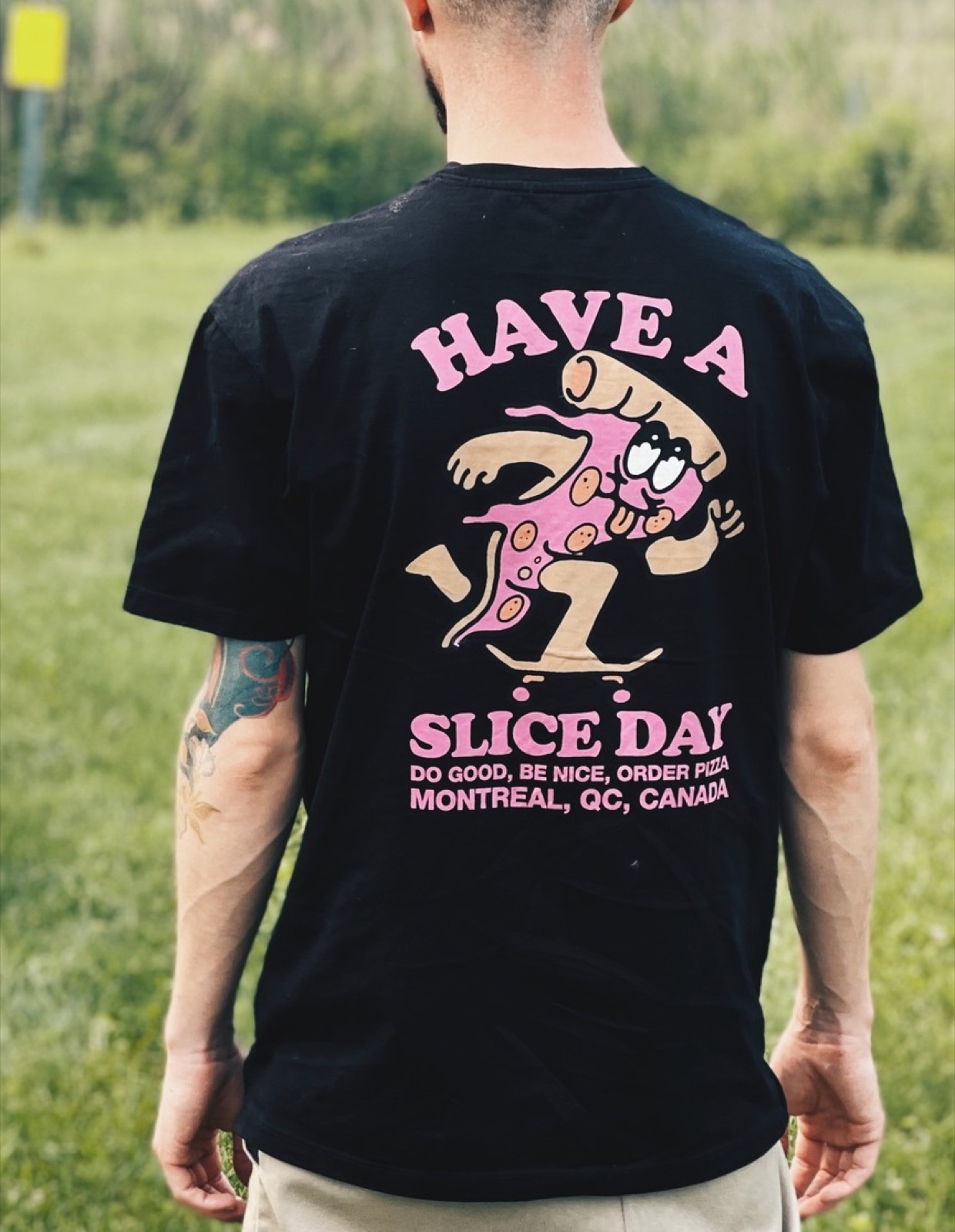 Have a Slice Day tee worn out in the field
