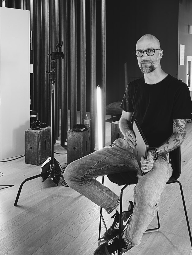 Portrait on set during the NBA Creators shoot