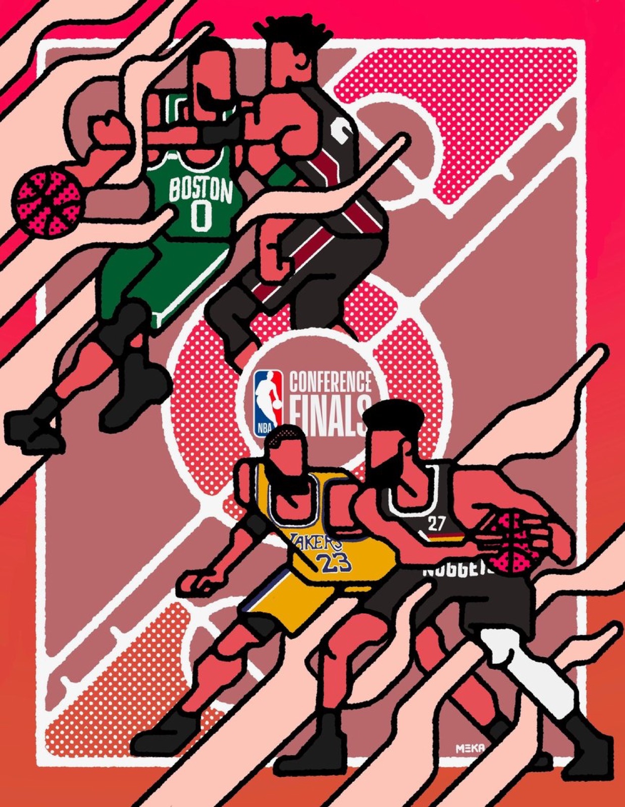 Conference Finals — full-court pattern